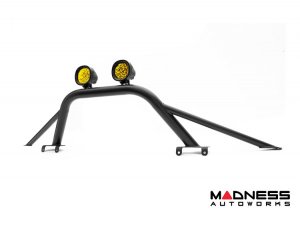 Ford Bronco Bull Bar - Front - Factory Bumper - ZROADZ - Prerunner Bar - 4in Round Amber LED